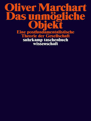 cover image of Das unmögliche Objekt